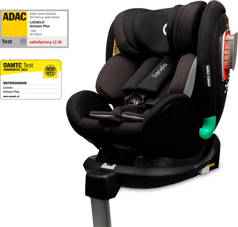 Автокрісло Lionelo Antoon Plus Black Onyx